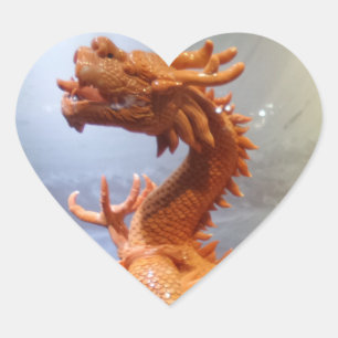 Sticker chinois Dragon Heart