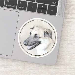 Sticker Chinook (oreilles d'hélicoptère) Peinture - Chien