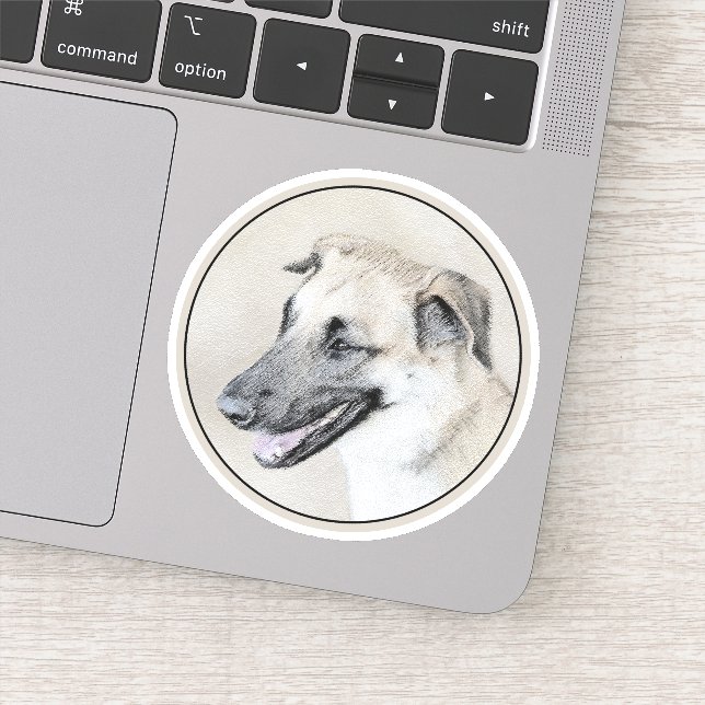 Sticker Chinook (oreilles d'hélicoptère) Peinture - Chien  (Détail)