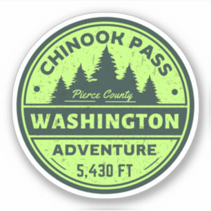 Sticker chinook pass randonnée californie essais