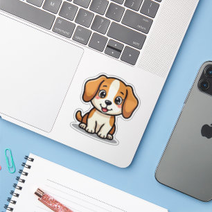 Sticker Chiot Beagle Kawaii – Pose endormie