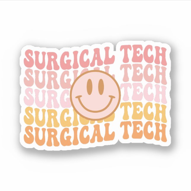 Sticker Chirurgie Chirurgie Vie Chirurgiste Technicien ST (Devant)