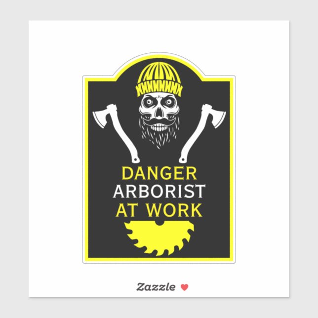 Sticker Chirurgien des arbres Arboriste (Feuille)