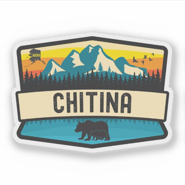 Sticker Chitina, Alaska (Devant)