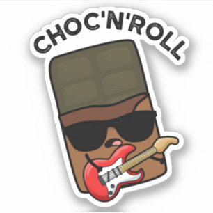 Sticker Chocolat Drôle Choc Et Roll