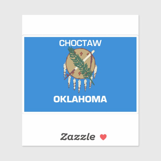 Sticker Choctaw Oklahoma (Feuille)