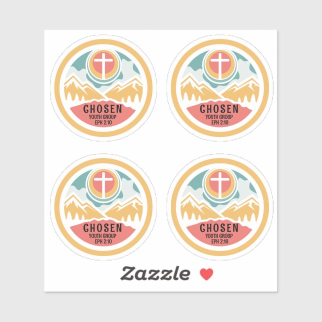 Sticker Choisir la jeunesse chrétienne (Feuille)