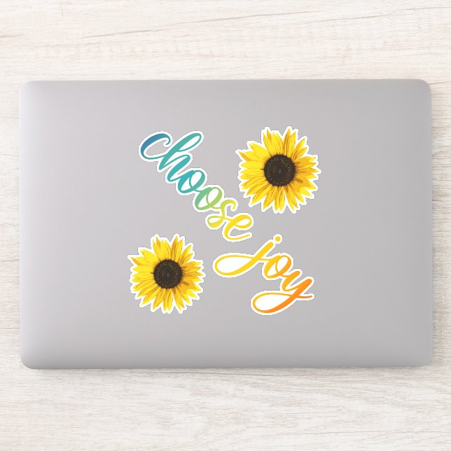 Sticker Choisir le tournesol de joie (Ordinateur)