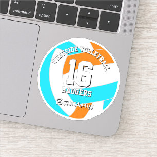 Sticker choisissez les couleurs de TOUTE équipe nom d'athl