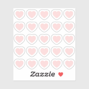 Sticker Choisissez Votre Couleur 25 Tiny Heart Shapes