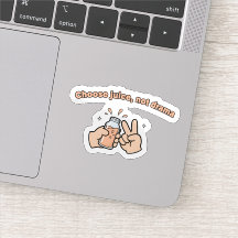 Choose Juice Not Drama - Funny Baby Peace Sign