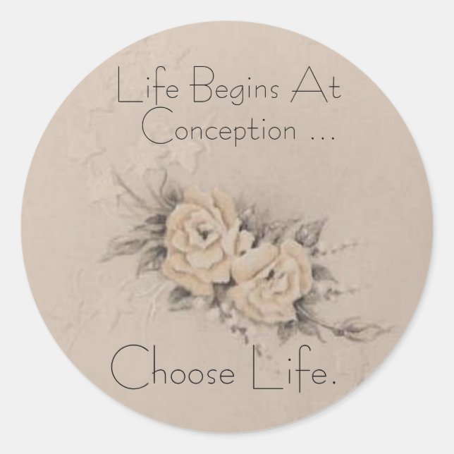 Sticker 'CHOOSE LIFE' (Devant)