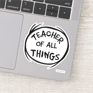 Sticker Chose Un Chose Deux - Professeur de toutes Choses
