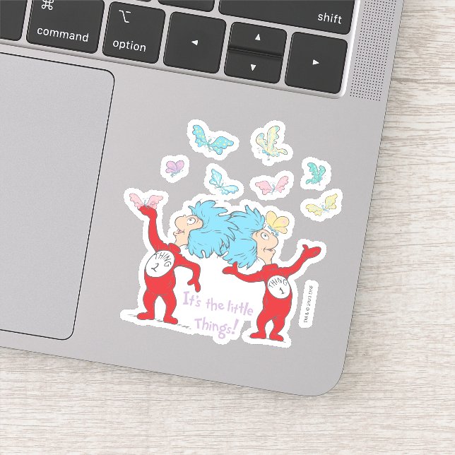 Sticker Chose Une Chose Deux C'est Les Petites Choses ! (Détail)