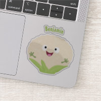 Chou-fleur de dessin animé mignon et heureux