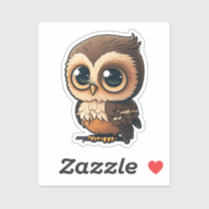 Sticker Chouette à dessin