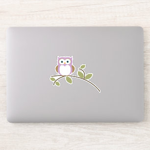 Sticker Chouette de dessin animé adorable