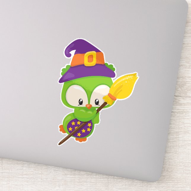 Sticker Chouette d'Halloween, Chouette mignonne, Chouette  (Détail)