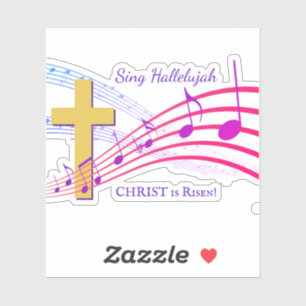 Sticker CHRÉTIEN ALLELUIA LE CHRIST EST RESSUSCITÉ Pâques