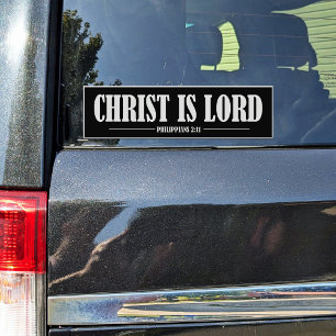 Sticker Christ est le Seigneur Vinyl noir et blanc