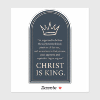 Sticker Christ Est Roi Couronne | Création Chrétienne de l