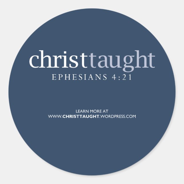 Sticker Christ-Taught (Devant)