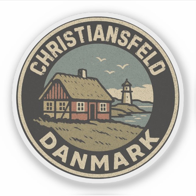 Sticker Christiansfeld, Danemark Danmark (Devant)