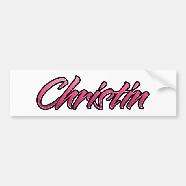 Sticker Christin rose pâle Aufkleber (Devant)