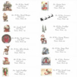 Sticker Christmas Père Noël Kittens Deer Cheminée Adresse<br><div class="desc">Joli étiquettes de adresse que vous customisez avec chaque adresse pour votre envoi de vacances. Différentes images de Noël pour chaque table,  certaines sont vintage Noël. Il y a des chatons,  une cheminée,  des cadeaux,  Santa Claus Holiday Door,  Père Noël traîneau,  et plus encore. Personnalisez avec vos adresses.</div>