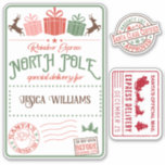 Sticker Christmas Père Noël livraison spéciale nom des enf<br><div class="desc">Noël Père Noël livraison spéciale enfant photo</div>