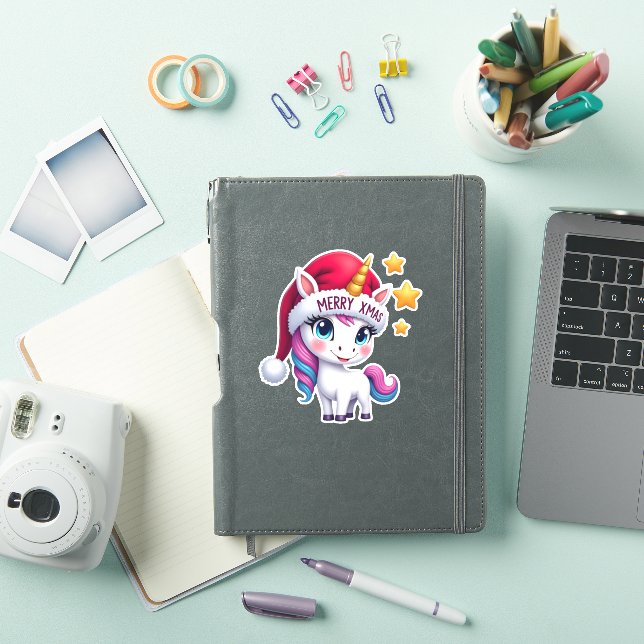 Sticker Christmas Unicorn T-Shirt (3) (Couverture iPad)