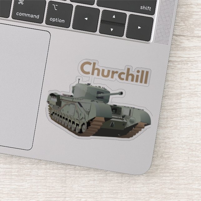 Sticker Churchill 2ÈME GUERRE MONDIALE British Tank (Détail)