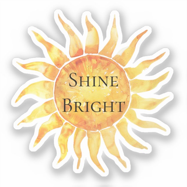 Sticker Ciel Soleil Brille Clair (Recto)