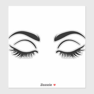 Sticker Cils Noir Beauté des Cils