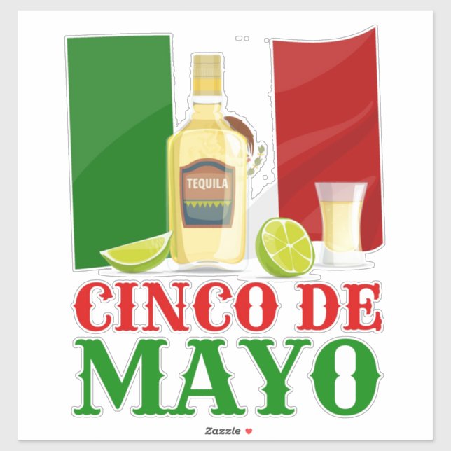 Sticker Cinco De Mayo (Feuille)