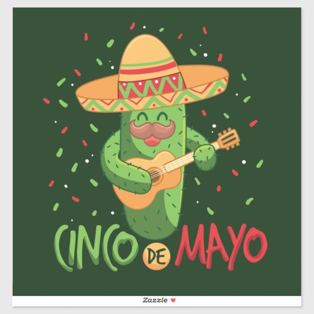 Sticker Cinco De Mayo (Feuille)