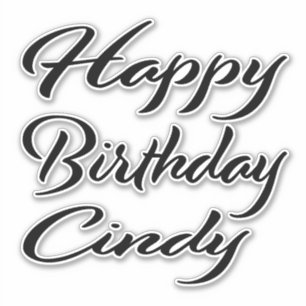Sticker Cindy Name