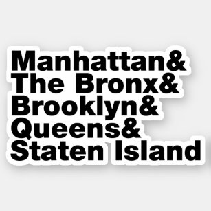 Sticker Cinq Boroughs ~ New York