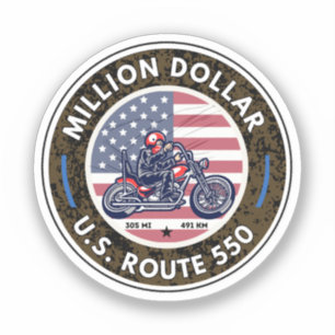Sticker circuit moto dans le Colorado sur la million dolla
