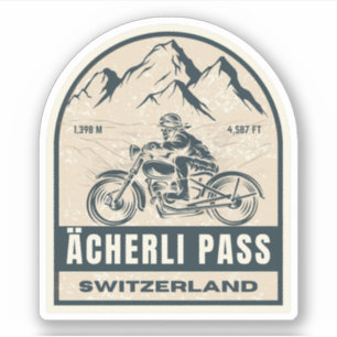 Sticker Circuit moto suisse-älpes Ächerli Pass