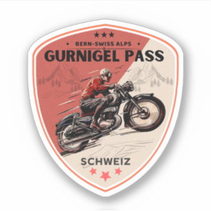 Sticker Circuit moto suisse-alpes du col de Gurnigel