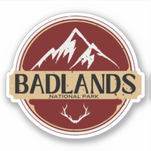 Sticker Circuit routier du Badlands National Park, Dakota 