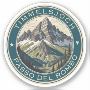 Sticker Circuit Timmelsjoch - passo del rombo à moto