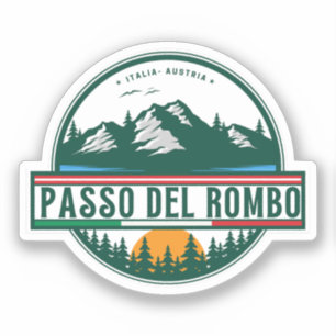 Sticker Circuit Timmelsjoch - passo del rombo à moto