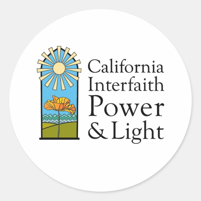 Sticker circulaire classique (Devant)