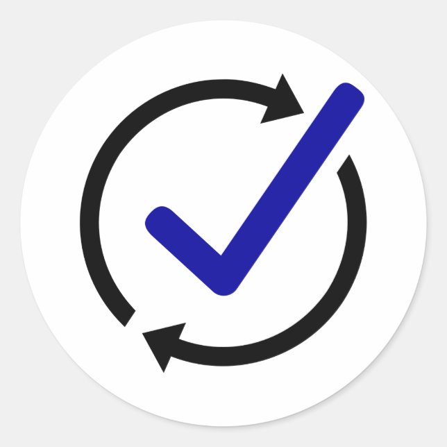 Sticker circulaire LogCheck (Devant)