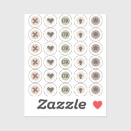 Sticker Círculos de doodles para la planificación