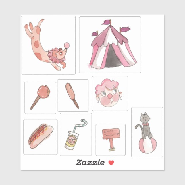 Sticker Circus Town (Feuille)