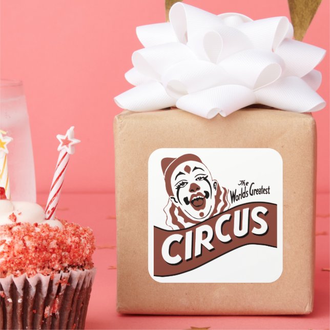 Sticker cirque clown (Fête)