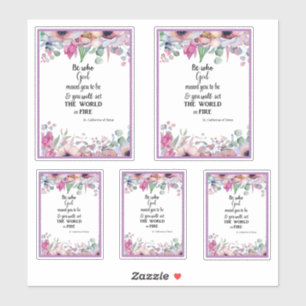 Sticker Citation célèbre de Sainte-Catherine de Sienne